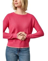 Lilla P - Tipped Hem Wide Neck Sweater - Lyst