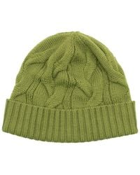 Portolano - Chunky Merino Wool Cable Beanie - Lyst