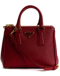 Prada - Saffiano Leather Galleria Bag (Authentic Pre-Owned) - Lyst