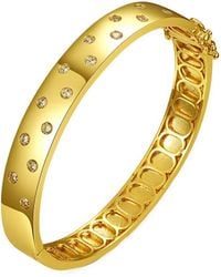 Rachel Glauber - 14K Plated Bangle Bracelet - Lyst