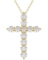Lab Grown Diamonds - 14K 1.00 Ct. Tw. Lab-Grown Diamond Necklace - Lyst