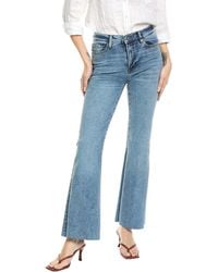 FRAME - Le Easy Rowley Raw After Flare Jean - Lyst