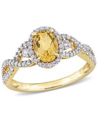 Rina Limor 10k 1.08 Ct. Tw. Diamond & Gemstone Ring - Metallic