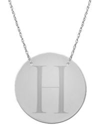 Jane Basch - Silver Initial Pendant (a-z) - Lyst