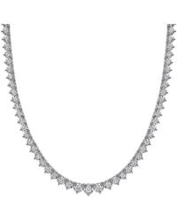Rina Limor - 14K 4.04 Ct. Tw. Diamond Tennis Necklace - Lyst
