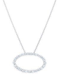 Diana M. Jewels - Fine Jewelry 14K 0.75 Ct. Tw. Diamond Oval Pendant Necklace - Lyst