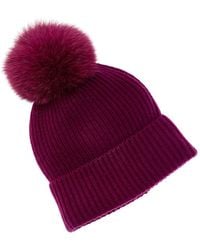 Sofiacashmere - Sofiacashmere Rib Cashmere Hat - Lyst