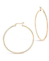 Sterling Forever - 14k Rose Gold Vermeil Hoops - Lyst
