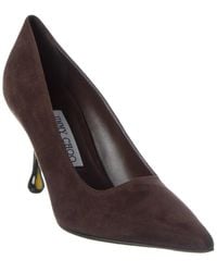Jimmy Choo - Ixia 80 Suede Pump - Lyst