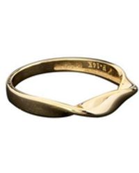 Italian Gold - 14K Twisted Band Ring - Lyst