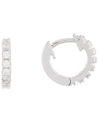 Adornia - Silver Huggie Earrings - Lyst