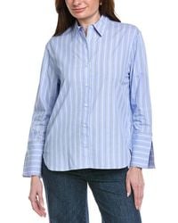 Kenneth Cole - Cuffed Button Shirt - Lyst