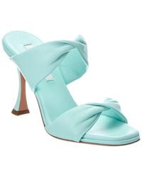 Aquazzura - Twist 95 Leather Sandal - Lyst