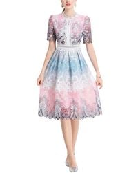 DZA - Midi Dress - Lyst