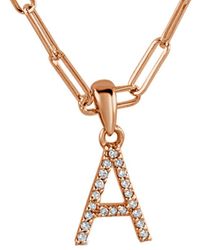 Sabrina Designs - 14k 0.08 Ct. Tw. Diamond A-z Initial Necklace (a-z) - Lyst