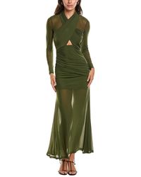 Bardot - Veria Wrap Mesh Maxi Dress - Lyst
