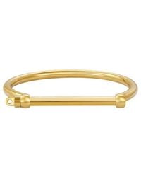 Adornia - 14K Plated Screw Cuff Bracelet - Lyst