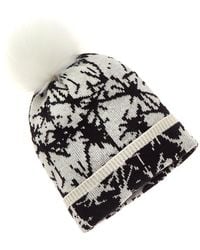 Hannah Rose - All Over Jacquard Cashmere Hat - Lyst