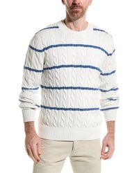 Brooks Brothers - Thin Stripe Crewneck Sweater - Lyst