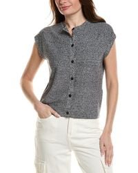Eileen Fisher - Crewneck Linen-Blend Vest - Lyst