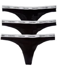 Calvin Klein - 3Pk Icon Logo Thong - Lyst