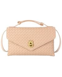 Tiffany & Fred Paris - Intrecciato Leather Shoulder Bag - Lyst