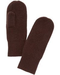 Amicale Cashmere - Rib Cashmere Mittens - Lyst