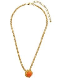 Kenneth Jay Lane - 22K Plated Pendant Necklace - Lyst