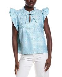 Sail To Sable - Ruffle Sleeve Top - Lyst