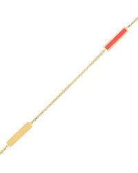 HAWLEY ST - 14K Enamel Anklet - Lyst