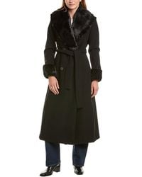 Via Spiga - Double-Breasted Belted Coat - Lyst