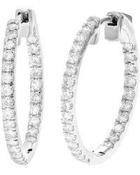 Amairah - 1.00 Ct. Tw. Lab-Grown Diamond Hoops - Lyst