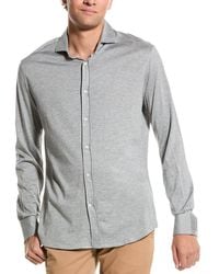 Brunello Cucinelli - Slim Fit Silk-blend Shirt - Lyst