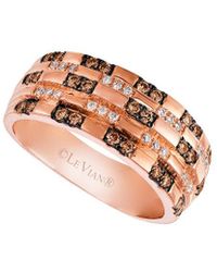 Le Vian - Le Vian Chocolatier 14k Strawberry Gold 0.43 Ct. Tw. Diamond Ring - Lyst