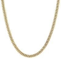 Adornia - Tarnish Resistant 18K Plated 7Mm Cuban Chain Necklace - Lyst