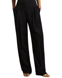 Reiss - Lydia Double Pleat Wide Leg Pant - Lyst