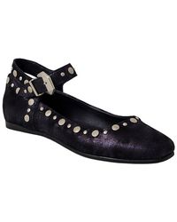 Free People - Mystic Mary Leather Flat - Lyst