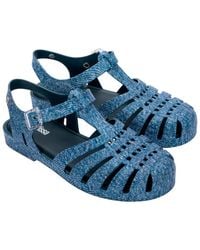 Melissa - Possession Print Denim Sandal - Lyst