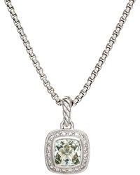 David Yurman - 0.17 Ct. Tw. Diamond & Prasiolite Pendant Necklace (Authentic Pre-Owned) - Lyst