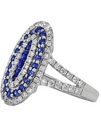 Diana M. Jewels - Fine Jewelry 18k 1.68 Ct. Tw. Diamond & Sapphire Ring - Lyst
