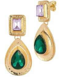 Sphera Milano - Plated Cz Earrings - Lyst