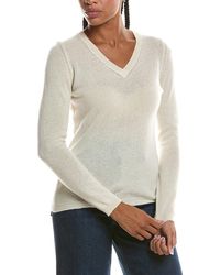 Forte - Basic V-Neck 100% Cashmere Pullover - Lyst