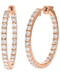 Amairah - 2.00 Ct. Tw. Lab-Grown Diamond Hoop Earrings - Lyst