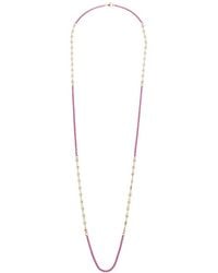 Juvell - 18K Plated Cz Link Necklace - Lyst