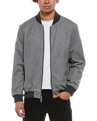 Tahari - Quilted Slim Fit Bomber Jacket - Lyst
