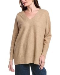 Eileen Fisher - V-Neck Wool Sweater - Lyst