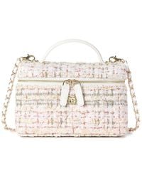 Tiffany & Fred Paris - Tweed & Leather Mini Top-Handle Bag - Lyst