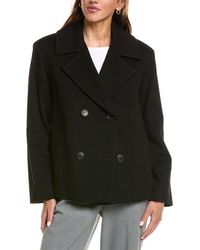 Fleurette - Cropped Wool Peacoat - Lyst
