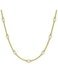 Lab Grown Diamonds - 14K 3.00 Ct. Tw. Lab-Grown Diamond Necklace - Lyst