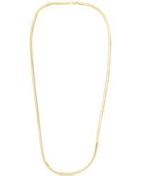 Italian Silver - 14K Over Chain Necklace - Lyst